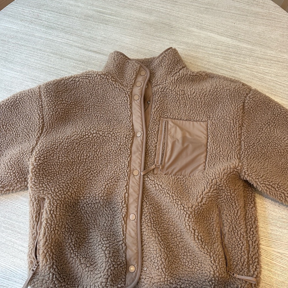 Fabletics Brown Puffer Jacket - image 1